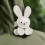 Lovely Rabbit Bag Charms for Purse Backpack-light brown 4