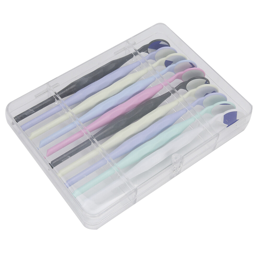 10pcs Dental Mouth Inspection Mirror Kit, Plastic & Glass Oral-Care Tool