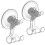 2pcs Shaver Suction Hook Clear Removable Vacuum Suction Cup 1