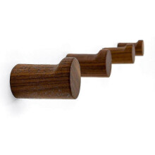 Wall Hooks, Natural Wood Coat Hooks Wall Mounted pack Of 4pcs
