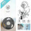 2pcs Shaver Suction Hook Clear Removable Vacuum Suction Cup 4