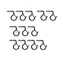 Plant Hanger Curved, Fairy Light Hooks with Safe Buckle Ceiling Hook Wall Hooks for Hanging Lights Plant Bird Feeders Wind Chimes Wire12pcs -Z