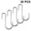 (Silver)S Shaped Hanging Hooks S Hook Multi Purpose Hook 2