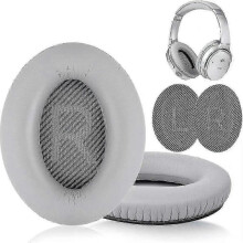(Grey)Earpads Cushions For Bose Qc35/25/15 Headphones Soft Faux Leather Ear Pad