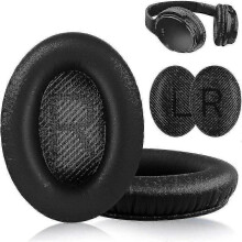 (Black)Earpads Cushions For Bose Qc35/25/15 Headphones Soft Faux Leather Ear Pad