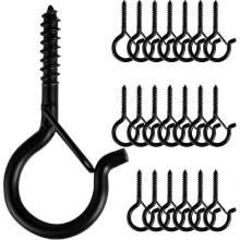 (20 pieces)20 Pcs Hanger. Screw Hooks For Outdoor String Lights. Safety Buckle Design. Easy Release