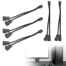 5 Stück 3-Pin Lüfter-Verteilerkabel 14cm Verlängerung 1007 26AWG