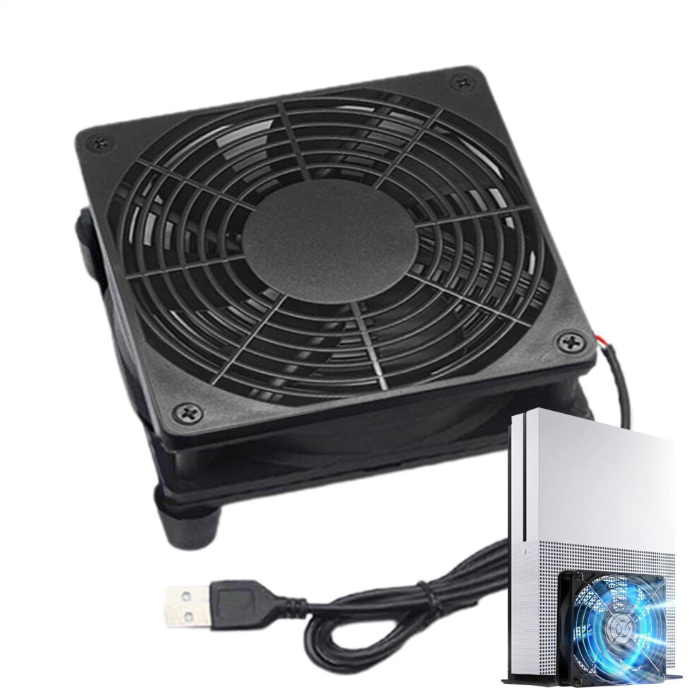 Router Fan - Usb Powered Computer Cooling Blower Fan For Pc High Airflow | Quiet Ventilation Cooling Fan For Router, Box Single Fan 9067246730956