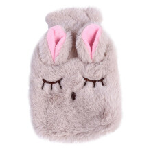 Winter Hot Water Bottle PVC Plush Shoulder Hand Warmer Bag Heat Bag Reusable Heat Bag Household Thermal Bag Replacement Accessories B
