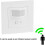 Motion Sensor Light Switch, Wall Mounted Pir Light Switch, Ac 110v-240v Pir Movement Sensor Light Switch with Occupancy Sensor Indoor Wall Flush Mount 2