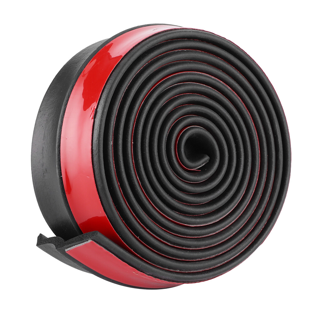 2.5M Pvc Universal Anti-Collision Car Bumper Protector Strip Black 8401361443635