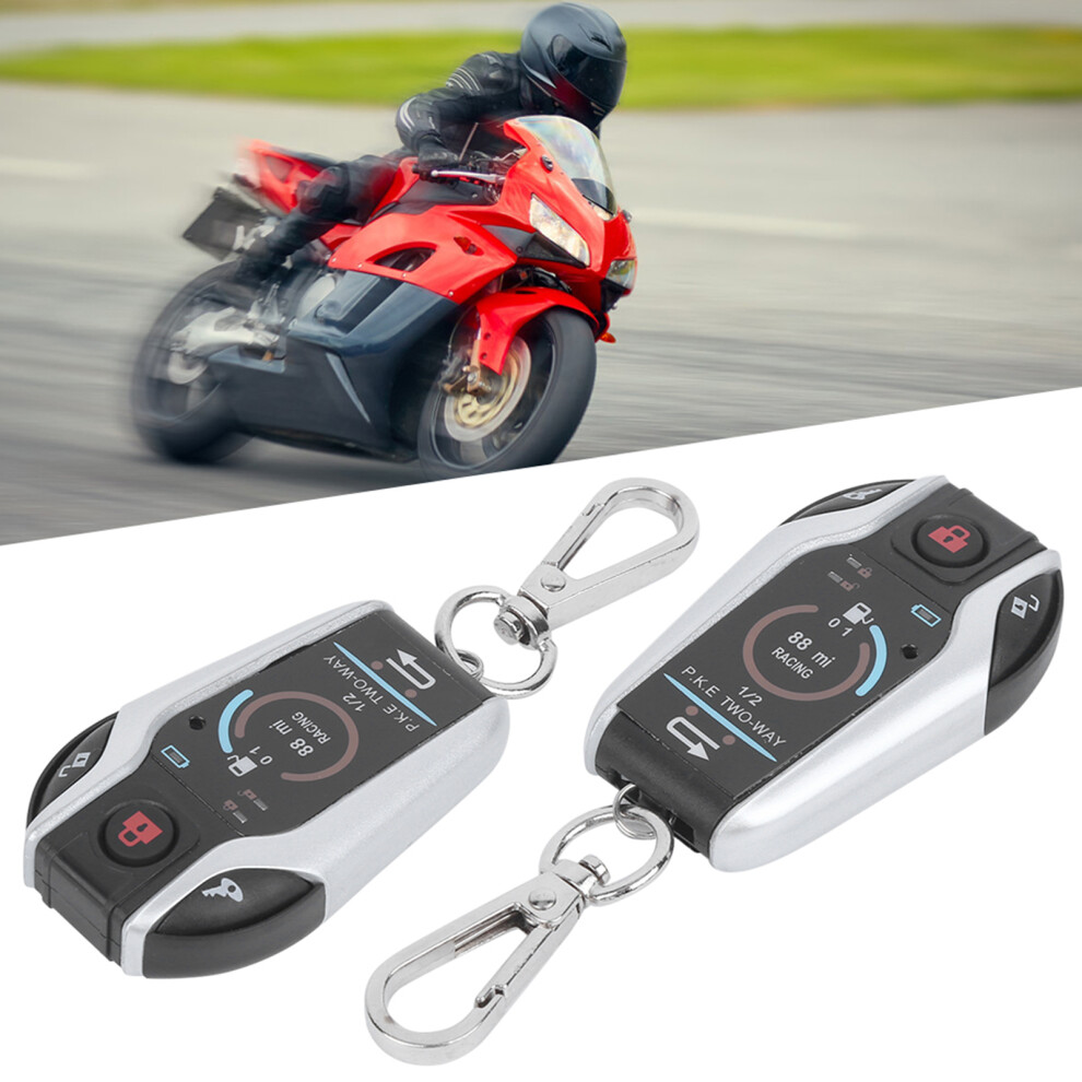 Universal 12V Motorcycle Alarm System With Remote, 700Mah Battery 4921361443991