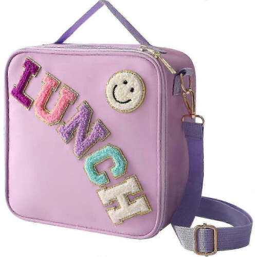(purple) Insulated Lunch Bag with an Adjustable Shoulder Strap, 2025 Model