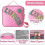 (pink) Insulated Lunch Bag with an Adjustable Shoulder Strap, 2025 Model 3