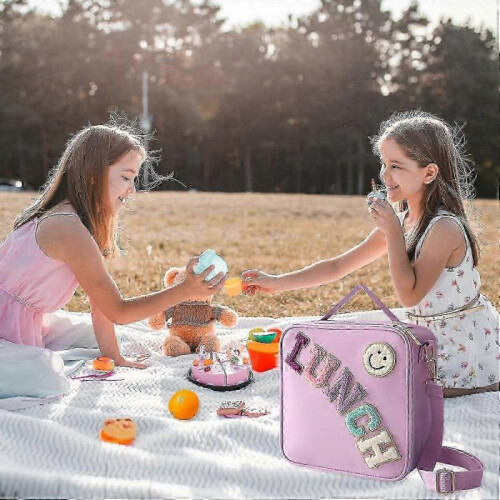 (purple) Insulated Lunch Bag with an Adjustable Shoulder Strap, 2025 Model 2