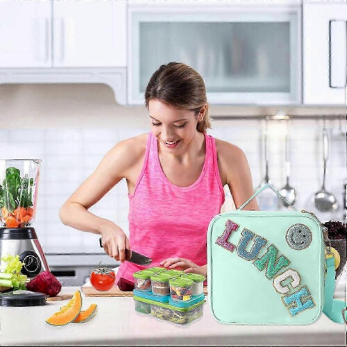 (green) Insulated Lunch Bag with an Adjustable Shoulder Strap, 2025 Model 1