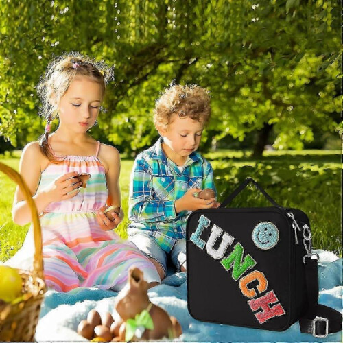 (black) Insulated Lunch Bag with an Adjustable Shoulder Strap, 2025 Model 2