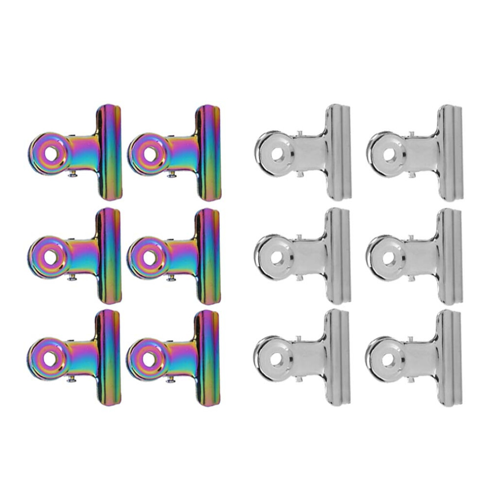 12pcs Metal Nail Tips Clips for Professional Nail Art, Finger Extensions