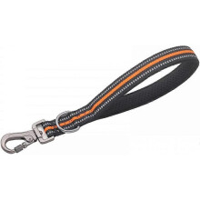 (orange)Short Dog Leash, No Pull Nylon Traffic Lead with Padded Handle for Training Control Large/Medium Dogs