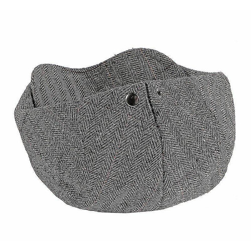(Coffe)Middle-aged And Elderly Peaked Cap Adjustable Classic Beret Flat Hat 1