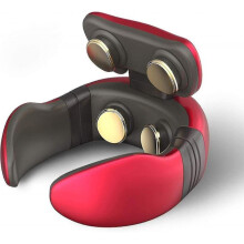 4 Heads Neck Massager Cervical Vertebra Massager Deep Tissue Neck Massager, Portable 3d Neck Massager Equipment for Home, Office, Sports, Car And T Fr