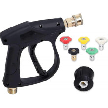 High Pressure Washer Gun Handle with 5 Water Nozzle