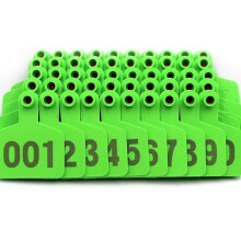 (Green)Farm 100 Sets Cattle Ear Tags Tpu Material Cow Ear Tag With Number 001-100 (blue)