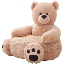 Kids Baby Plush Cartoon Small Sofa Chair Stylish Birthday Gift Support Seat Measures 50x50x45cm Chair, Bear
