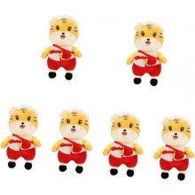 6 Pcs Plush Toy Cartoon Plush Toy Animal Play Toys Plush Soft Toy Kid Gifts Stuffed Sloth Plush Toy Statue Decor Tiger Doll Stuffed Tiger Doll Animal