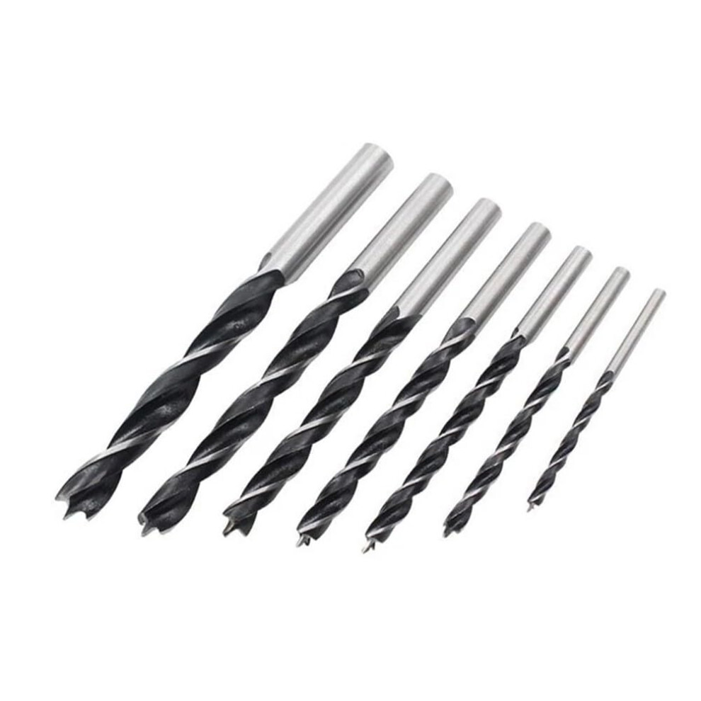Three Point Drilling Bits For Wood 7Pcs Set With Enhanced Chip Flute Design 9067246731205
