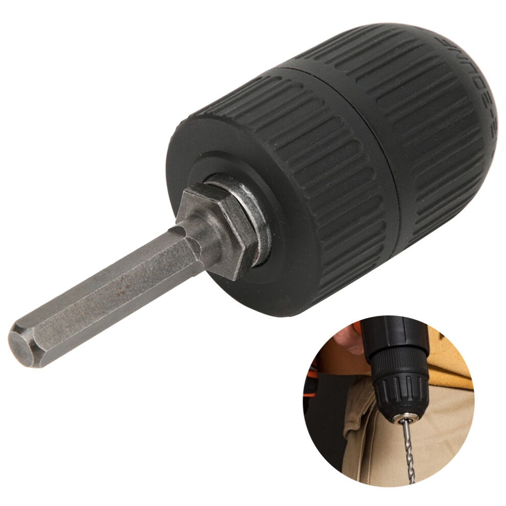 Steel 1/2In Hex Shank Adapter For Electric Drill 2Â13Mm Clamping 4601361450082