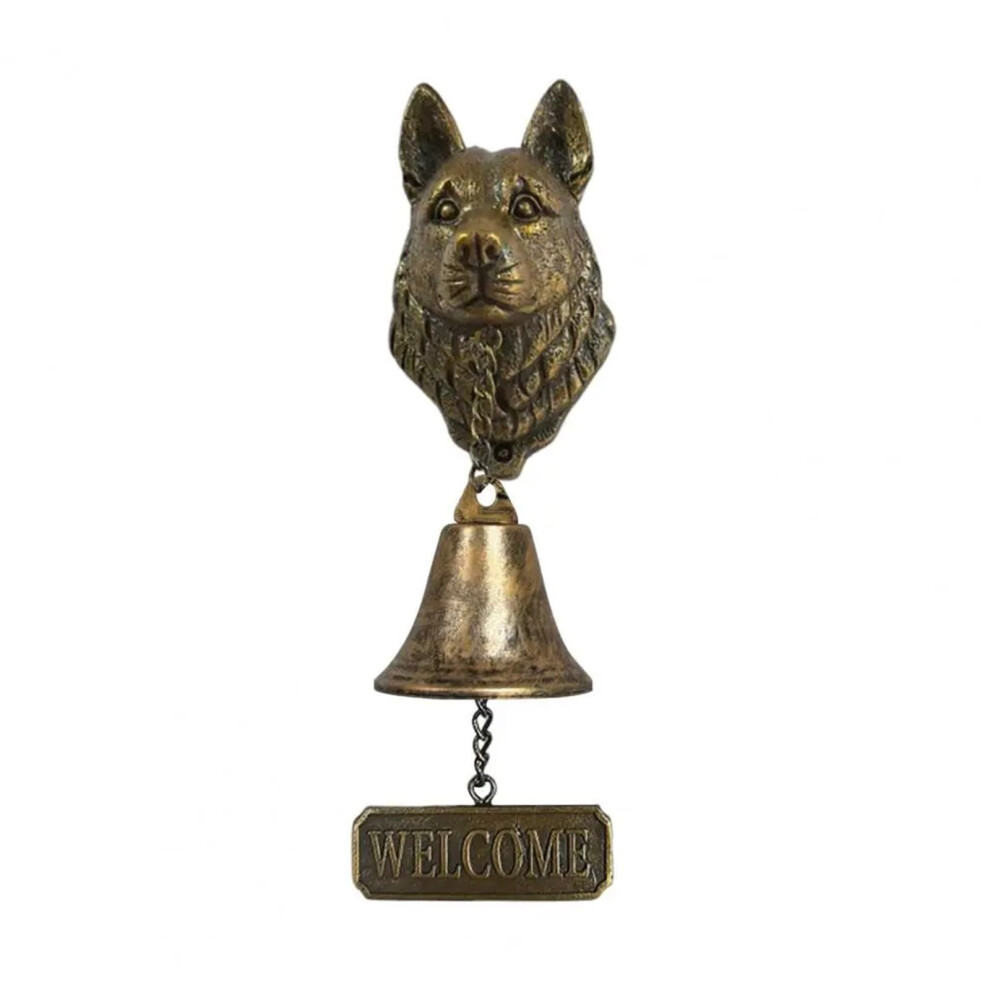 Cast Iron Doorbell Doorbell Vintage Poodle Shepherd Dog Door Bell Home Office Entrance Decorative(Style 03) 9105992092758