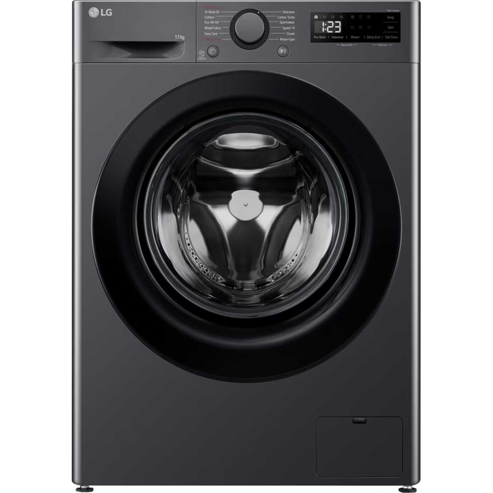 Lg Y500 Series F4y511gbln1 11Kg Washing Machine With 1400 Rpm - Slate - A Rated Grey