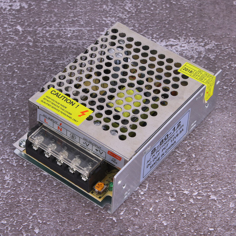 12V 6.5A 80W Aluminum Power Supply Driver Transformer For Electronics 4991361453412