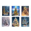 Ensemble d'art en cristal d'arbre de noël, décorations murales-3 2