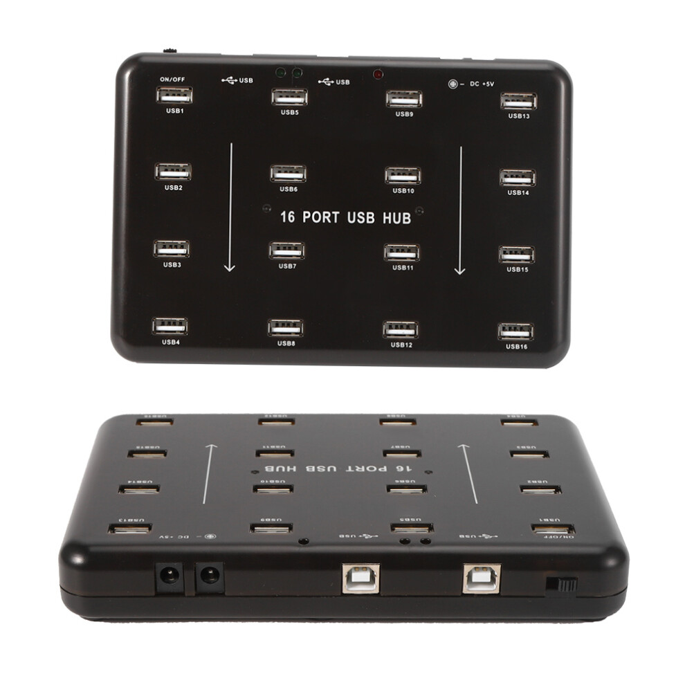 16-Port USB2.0 Hub A-100 with 5V/3A Power Adapter, High-Speed Expander-image-OPC-PMZ6Q7W-NEW