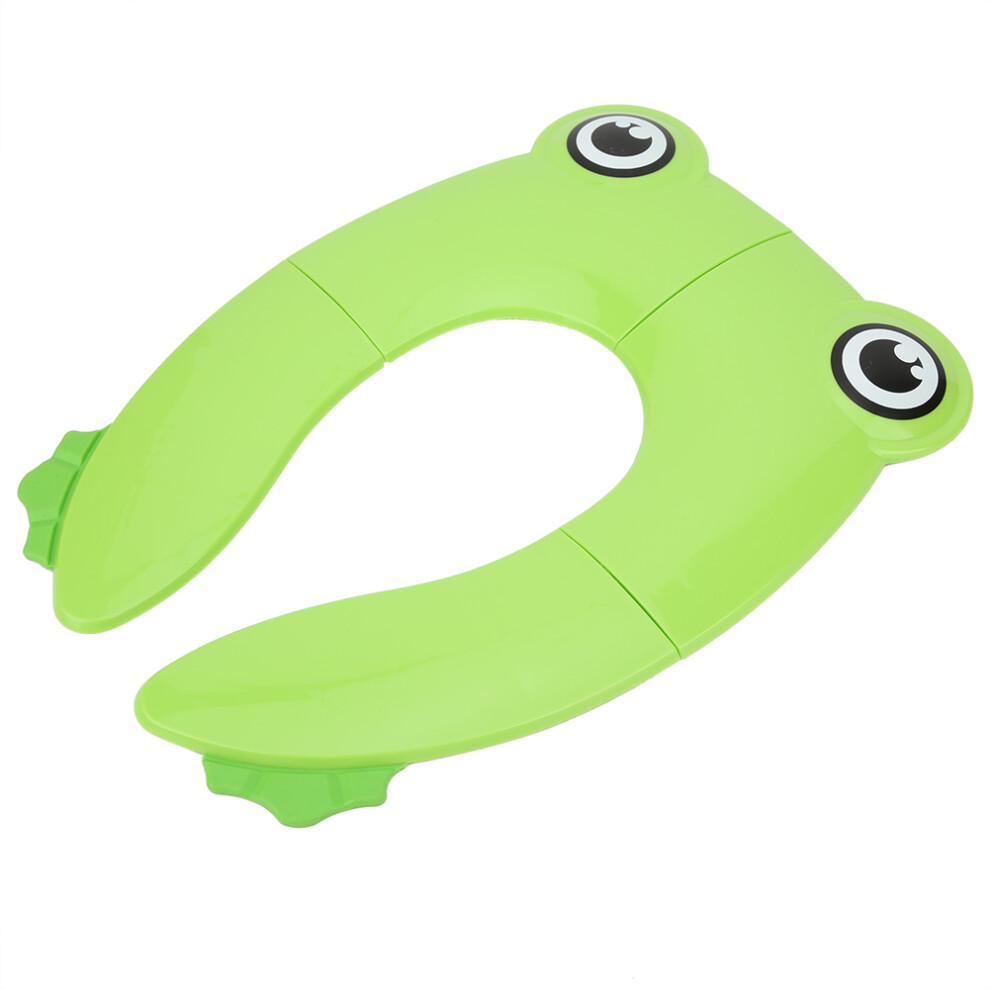 Baby Folding Potty Seat Cushion Safe & Portable For Toddler Toilet Training Green