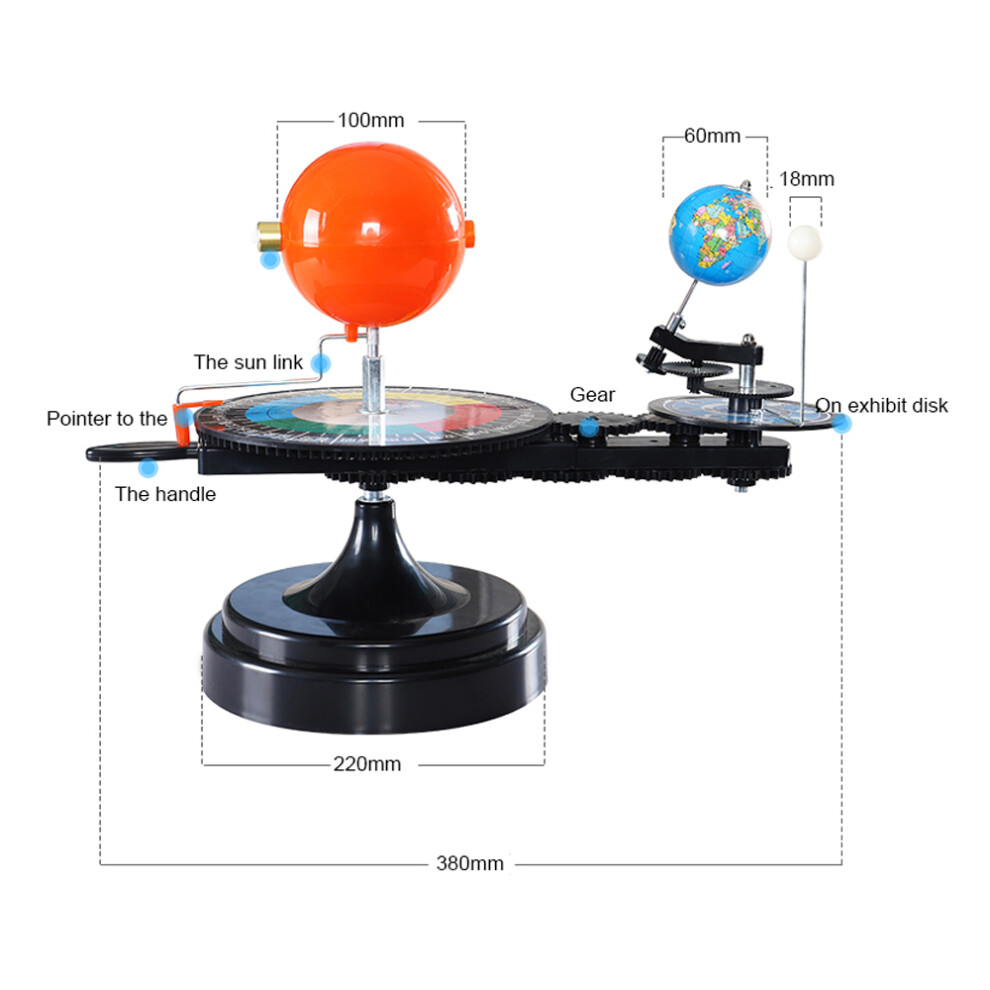 Diy Astronomy Model Globe Earth S-Un Moon Planet Scene Educational Science Kit 8761361460880