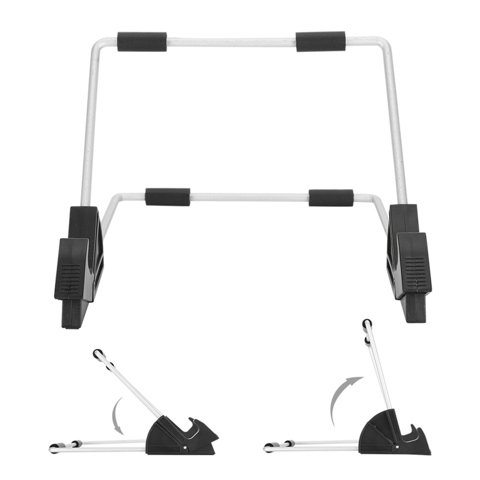 Ergonomic Desktop Stand For Tablets & Phones - Detachable Foldable Black 3331361460583