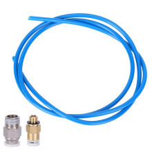 3D Printer Remote Nozzle Set 1m PTFE Feeding Tube Dark Blue Corrosion Resistant