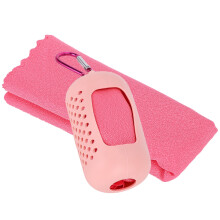 Tragbares Mikrofaser-Reisehandtuch Schnell trocknend Pink 30x80cm