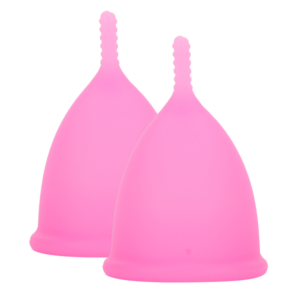 Pink Reusable Silicone Menstrual Cup L 45X64.5mm 28Ml Leakproof Period Tool