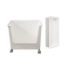 Portable Storage Container Large Rolling Storage Bin for-White