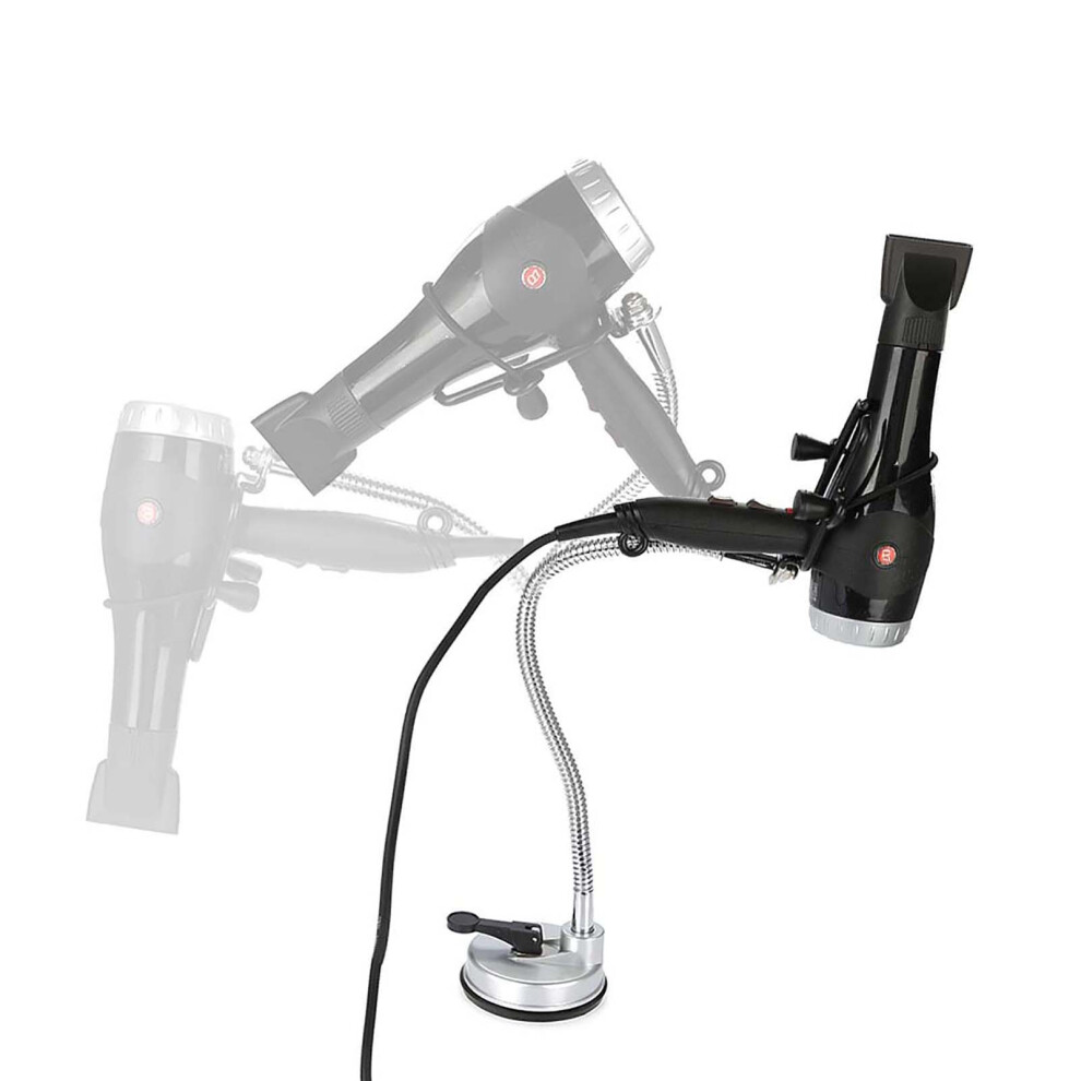 Unisex Hands-Free Hair Dryer Stand With 360 Swivel Suction Cup Holder
