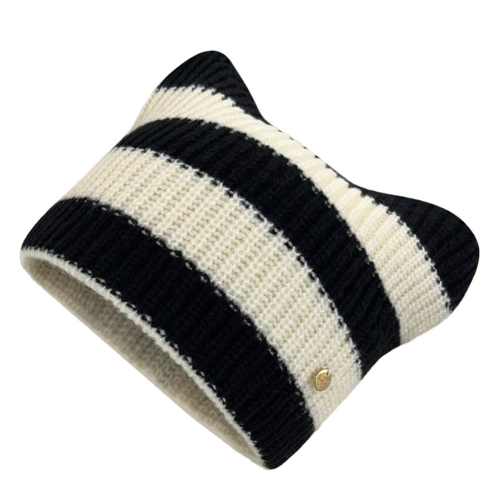 Cats Ears Shpe Hat Adults Teens Handmade Hat-Black White-image-OPC-PMZ6V6N-NEW