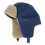 Ushanka Hat Thick Plush Hat Cap Windproof Warm Earflap-Blue 1