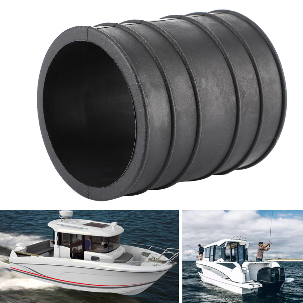 3In Marine Exhaust Tube Fit For V6 V8 Engines 1982-1987 Black 9391361473451