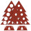 Practical Wood Advent Calendar Wine Stand Rack for Home-Red 1