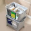 Waterproof Plastic Storage Box with Wheels Large Capacity-grey 6