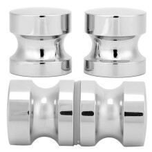Shower Room Glass Door Handle Single Hole Satin Finish Hardware 150mm
